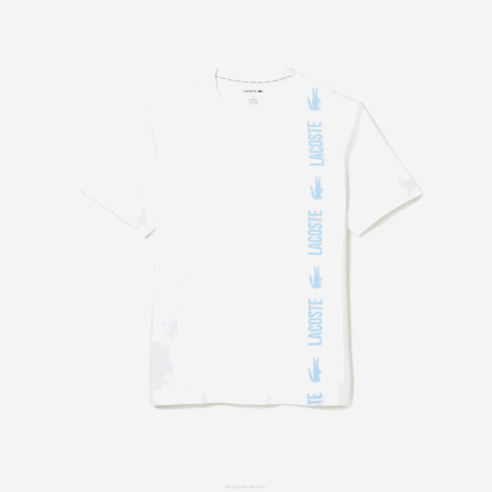 Lacoste Relaxed Fit Branded Crocodile T-Shirt 646T1627 White 001 Men