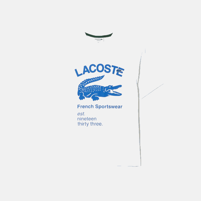 Lacoste Relaxed Fit Crocodile T-Shirt 646T698 White 001 Men