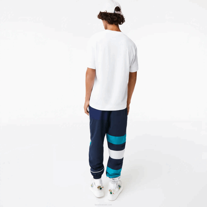 Lacoste Relaxed Fit Oversized Crocodile T-Shirt 646T608 White 001 Men