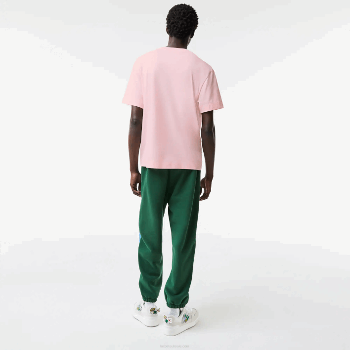 Lacoste Relaxed Fit Oversized Crocodile T-Shirt 646T610 Light Pink T03 Men