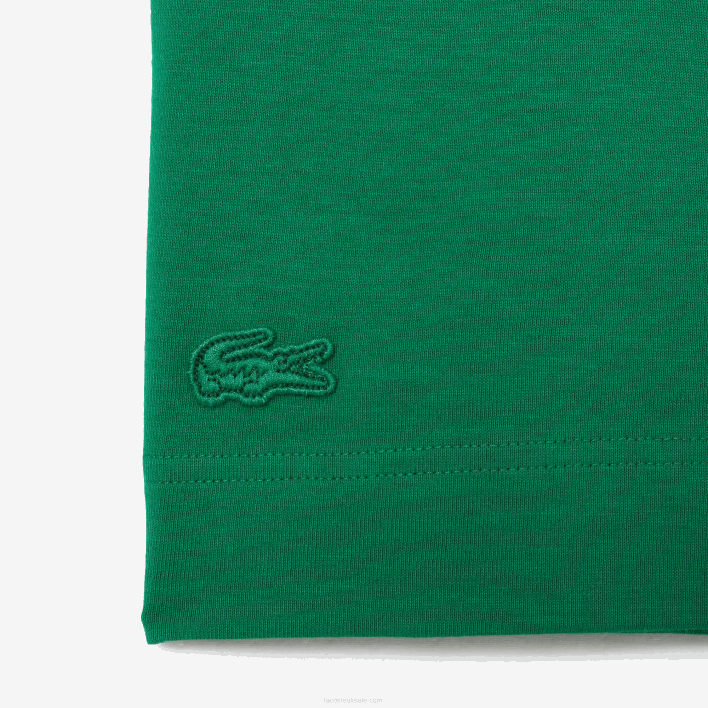 Lacoste Relaxed Fit Oversized Crocodile T-Shirt 646T616 Green LDM Men
