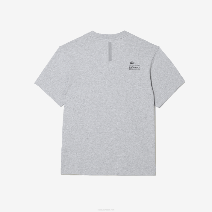 Lacoste Relaxed Fit Print T-Shirt 646T660 Grey Chine CCA Men