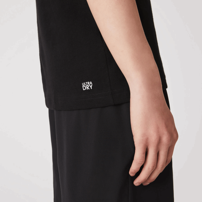 Lacoste SPORT 3D Print Crocodile Breathable Jersey T-Shirt 646T836 Black Blue 985 Men