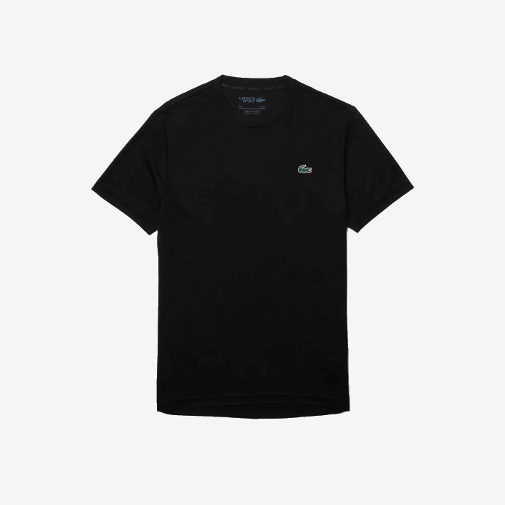 Lacoste SPORT Breathable Pique T-Shirt 646T672 Black 031 Men