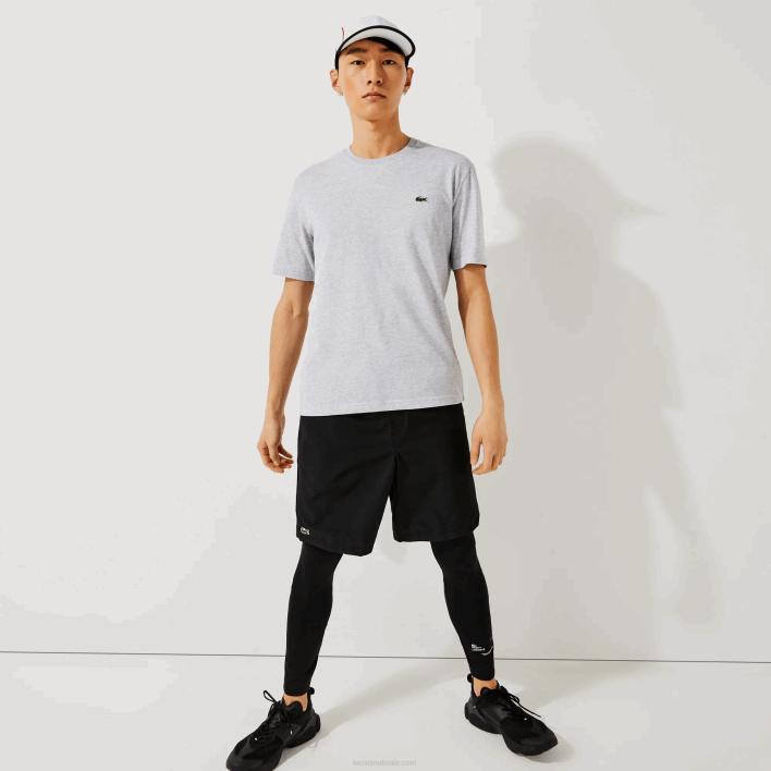 Lacoste SPORT Breathable T-Shirt 646T718 Grey Chine CCA Men