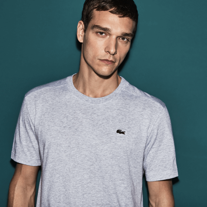 Lacoste SPORT Breathable T-Shirt 646T718 Grey Chine CCA Men