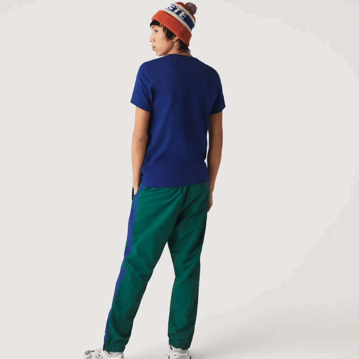 Lacoste SPORT Crew Neck Tennis Print Breathable T-shirt 646T794 Blue White GTD Men