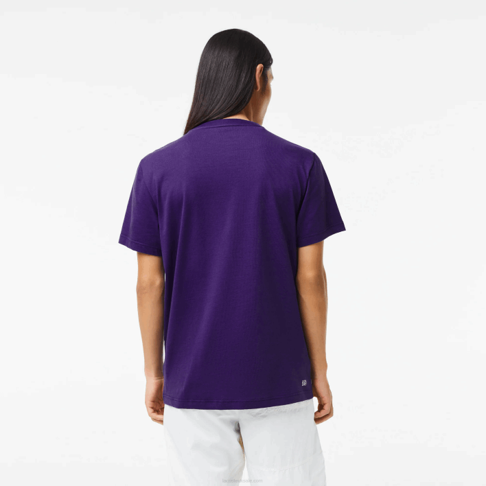 Lacoste SPORT Crocodile Print Jersey T-Shirt 646T839 Purple PFN Men