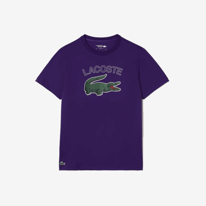 Lacoste SPORT Crocodile Print Jersey T-Shirt 646T839 Purple PFN Men