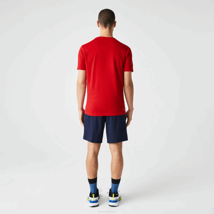 Lacoste SPORT Crocodile Print Jersey T-Shirt 646T841 Red 240 Men