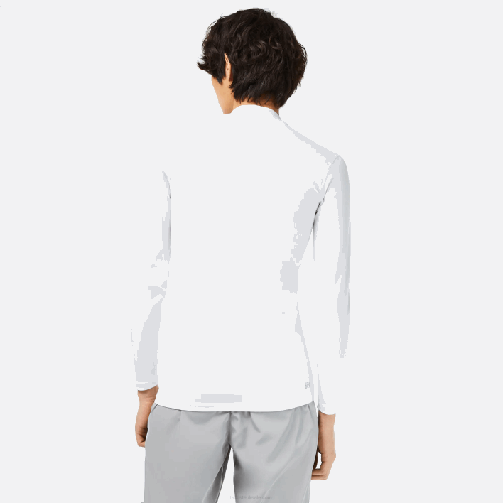Lacoste SPORT Long Sleeve Tight Fit T-Shirt 646T245 White 001 Men