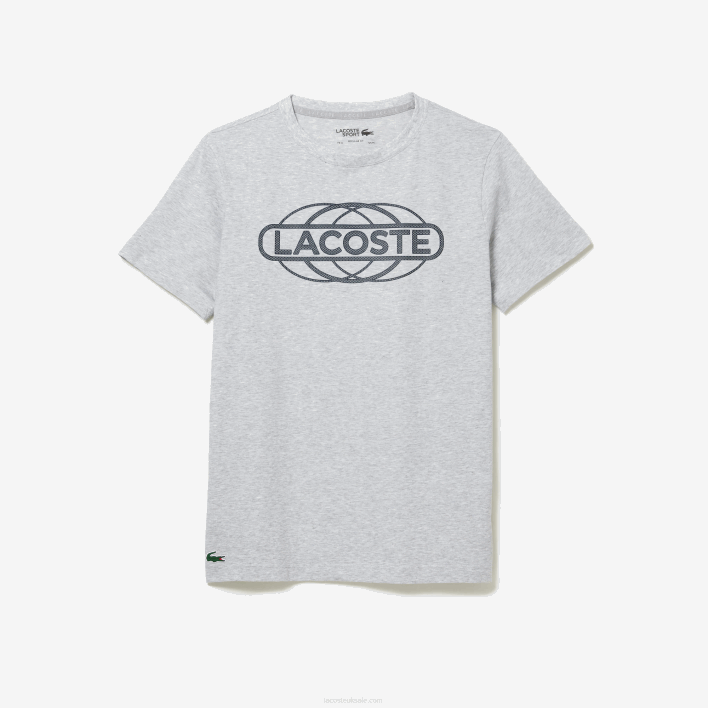 Lacoste SPORT Organic Jersey T-Shirt 646T695 Grey Chine CCA Men