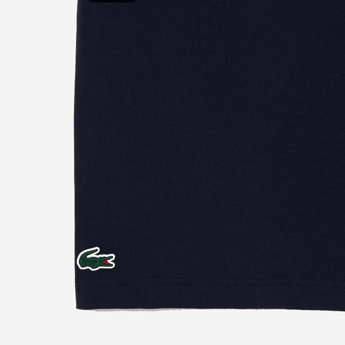 Lacoste SPORT Regular Fit Organic Cotton T-Shirt 646T142 Navy Blue 166 Men