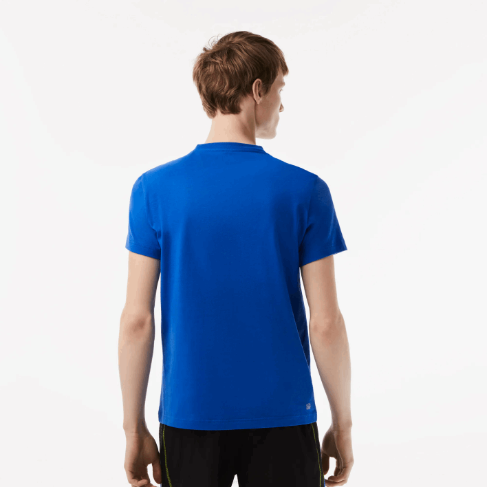 Lacoste SPORT Regular Fit T-Shirt with Contrast Branding 646T93 Blue KXB Men