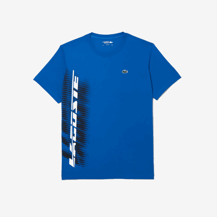 Lacoste SPORT Regular Fit T-Shirt with Contrast Branding 646T93 Blue KXB Men
