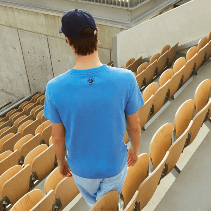 Lacoste SPORT Roland Garros Organic Cotton T-Shirt 646T1601 Navy Blue YD2 Men