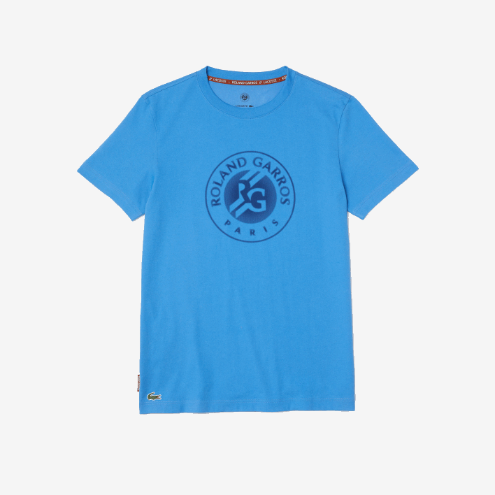 Lacoste SPORT Roland Garros Organic Cotton T-Shirt 646T1601 Navy Blue YD2 Men