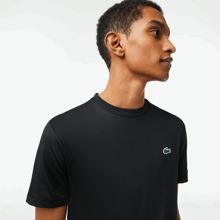 Lacoste SPORT Slim Fit Stretch Jersey T-Shirt 646T118 Black 031 Men