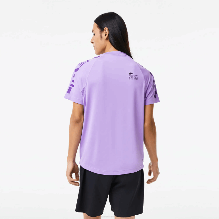 Lacoste SPORT Stretch Jersey T-Shirt 646T827 Purple 6MD Men