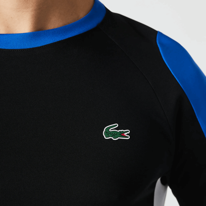 Lacoste SPORT Tennis T-Shirt 646T753 Black Blue White ZFZ Men