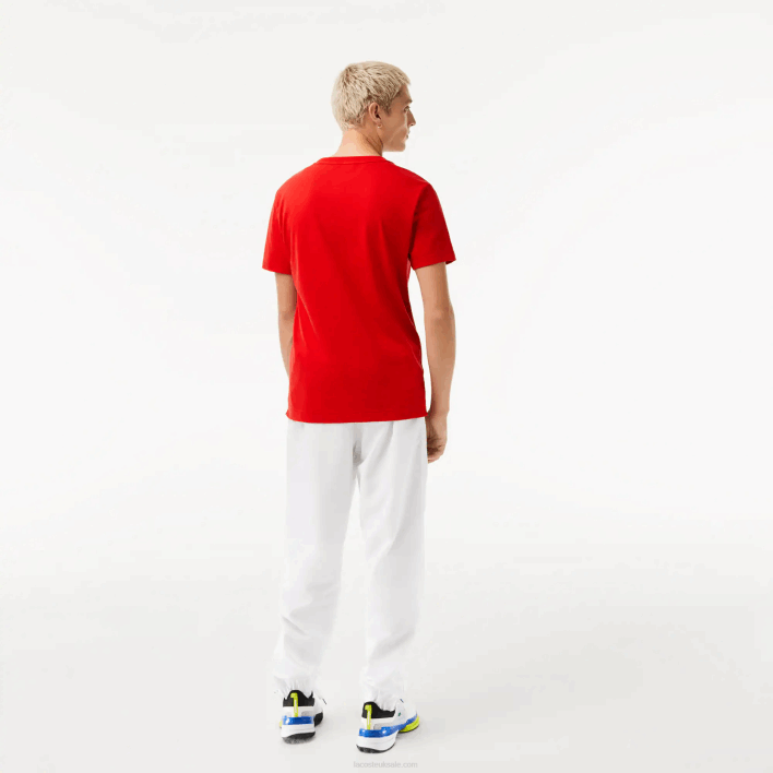 Lacoste SPORT x Novak Djokovic Printed T-Shirt 646T604 Red 240 Men