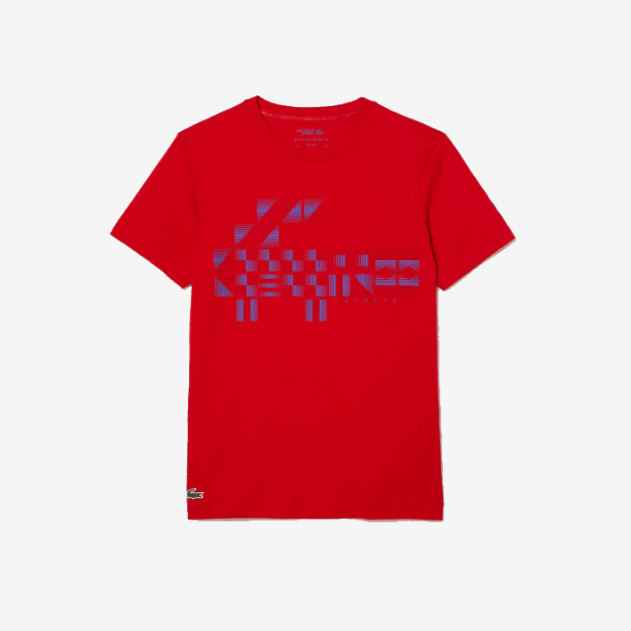 Lacoste SPORT x Novak Djokovic Printed T-Shirt 646T604 Red 240 Men