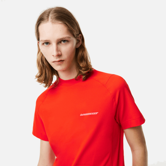 Lacoste Slim Fit Organic Cotton Pique T-Shirt 646T121 Red S5H Men
