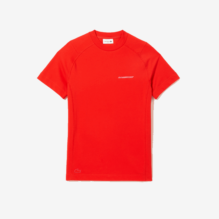 Lacoste Slim Fit Organic Cotton Pique T-Shirt 646T121 Red S5H Men