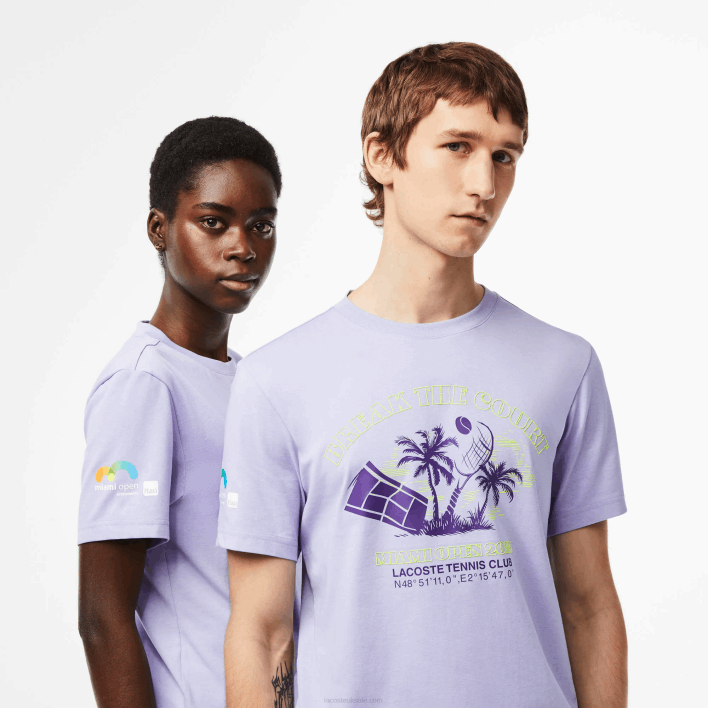 Lacoste Sport Miami Open Edition T-shirt 646T212 Purple 3K0 Men