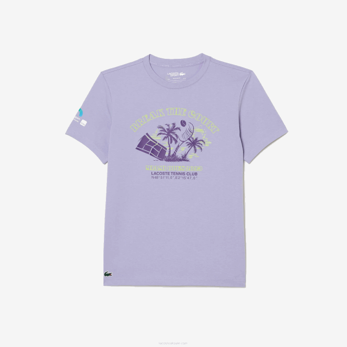 Lacoste Sport Miami Open Edition T-shirt 646T212 Purple 3K0 Men