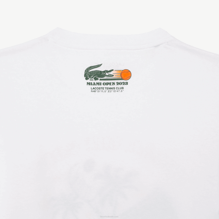 Lacoste Sport Miami Open Edition T-shirt 646T213 White 001 Men