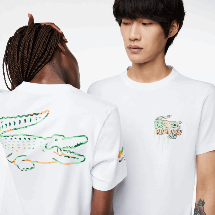 Lacoste Sport Miami Open Edition T-shirt 646T215 White 001 Men