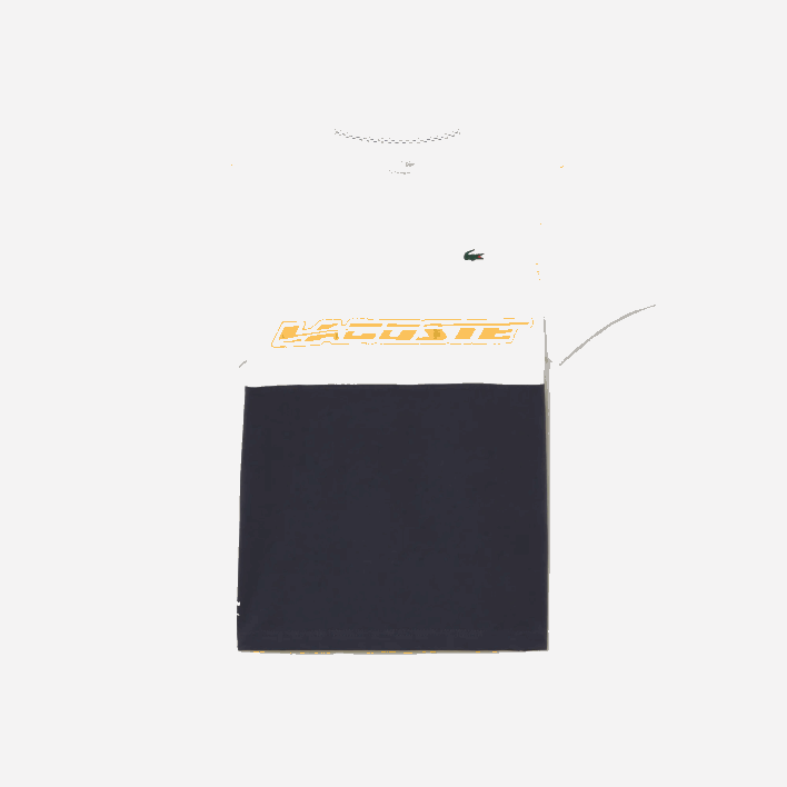 Lacoste Tennis x Daniil Medvedev Jersey T-Shirt 646T26 White Blue Orange WYI Men