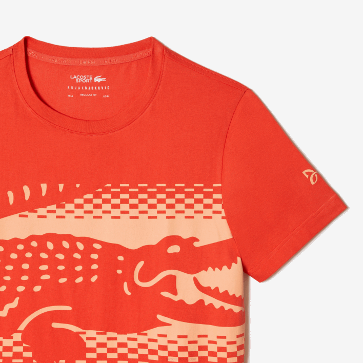 Lacoste Tennis x Novak Djokovic T-Shirt 646T154 Orange 02K Men