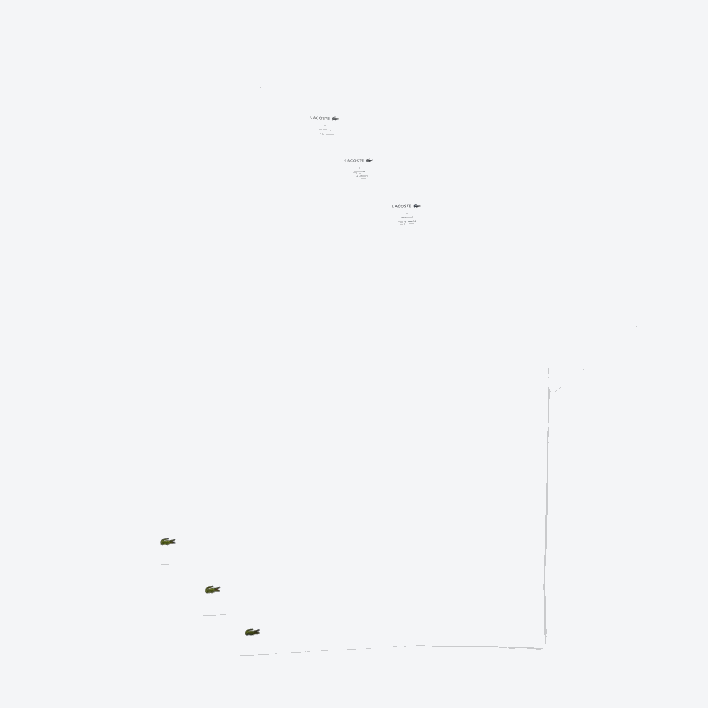 Lacoste V-Neck Cotton Lounge T-Shirt 3-Pack 646T1335 White 001 Men