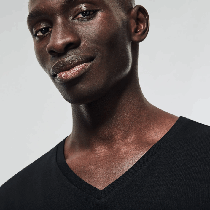 Lacoste V-Neck Cotton Lounge T-Shirt 3-Pack 646T1336 Black 031 Men