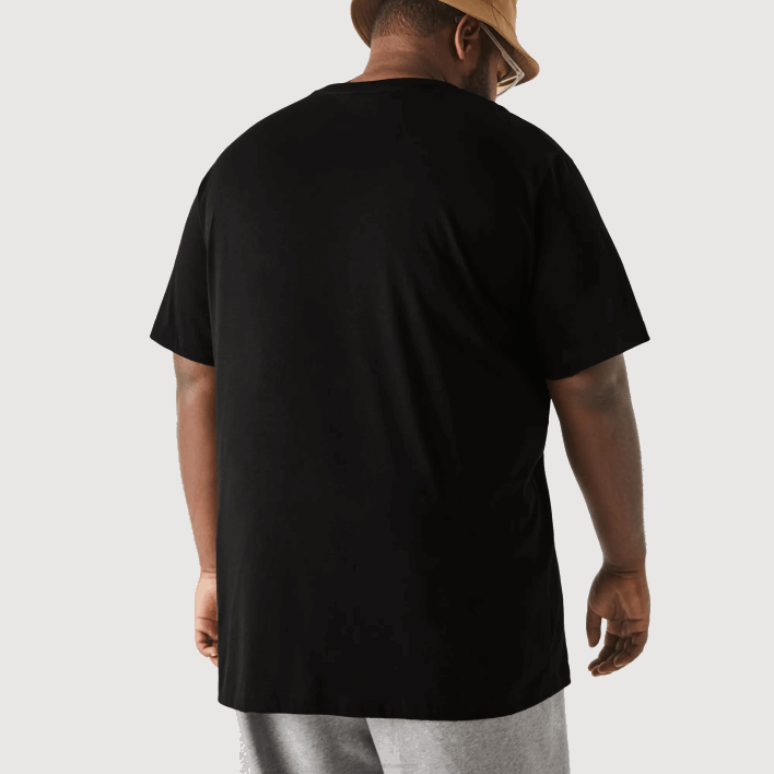 Lacoste V-Neck Jersey T-Shirt 646T714 Black 031 Men