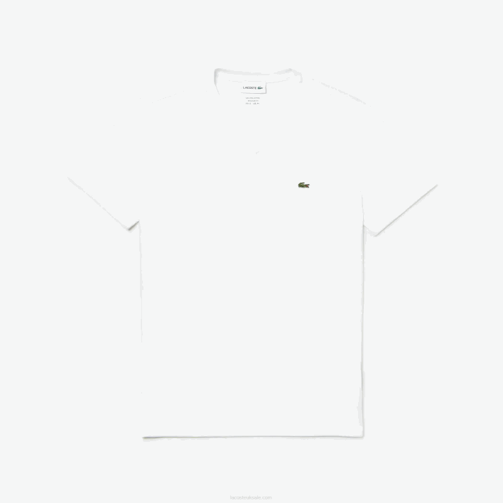 Lacoste V-Neck Pima Cotton Jersey T-Shirt 646T40 White 001 Men