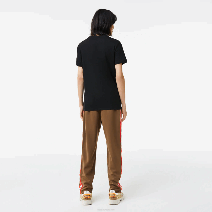 Lacoste V-Neck Pima Cotton Jersey T-Shirt 646T41 Black 031 Men