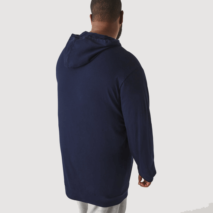 Lacoste XL Hooded T-Shirt 646T781 Navy Blue 166 Men
