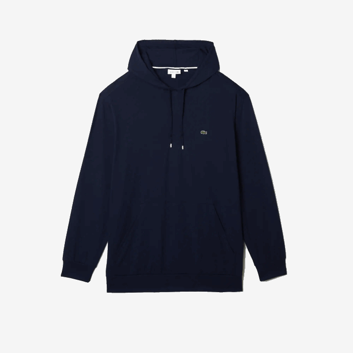 Lacoste XL Regular Fit Hooded T-Shirt 646T725 Navy Blue 166 Men