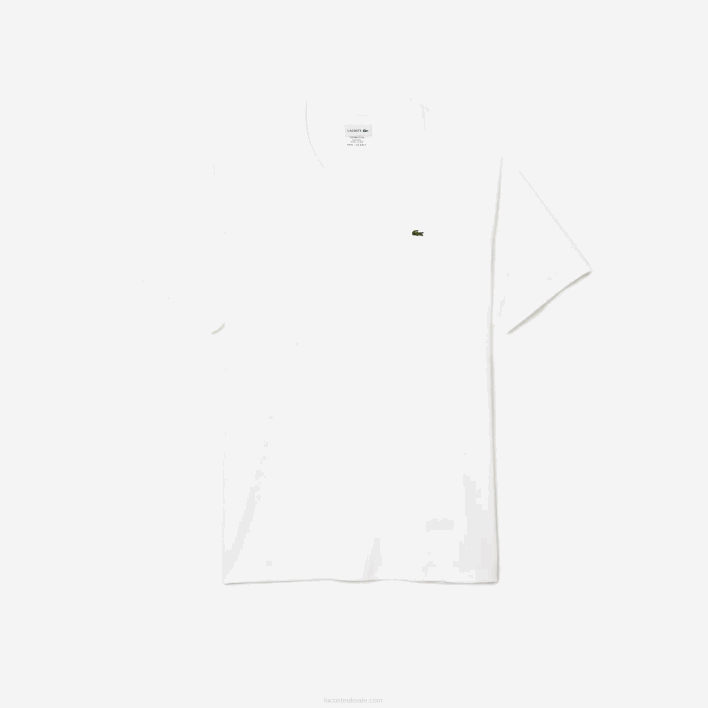 Lacoste XL Regular Fit Pima Cotton Jersey T-Shirt 646T651 White 001 Men