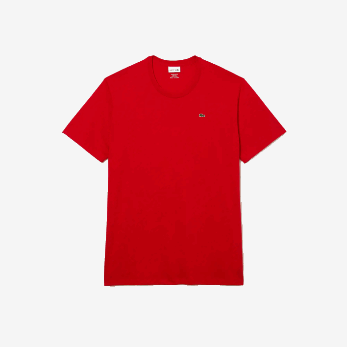 Lacoste XL Regular Fit Pima Cotton Jersey T-Shirt 646T729 Red 240 Men