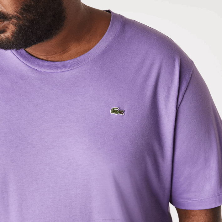 Lacoste XL Regular Fit Pima Cotton Jersey T-Shirt 646T822 Purple GFU Men