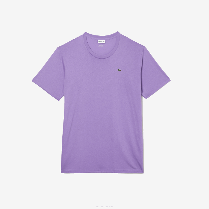 Lacoste XL Regular Fit Pima Cotton Jersey T-Shirt 646T822 Purple GFU Men