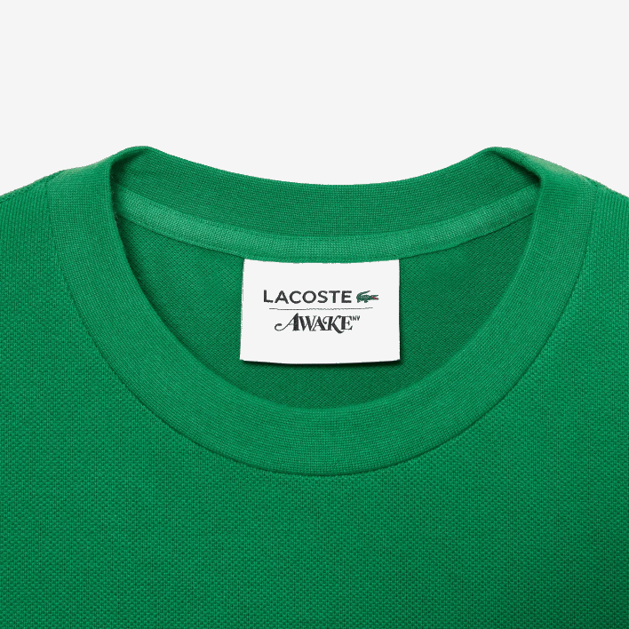 Lacoste x AWAKE NY Logo Cotton Pique T-shirt 646T892 Green MEE Men