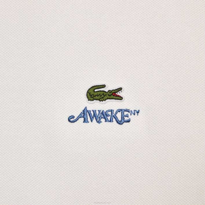Lacoste x AWAKE NY Logo Cotton Pique T-shirt 646T893 White 70V Men