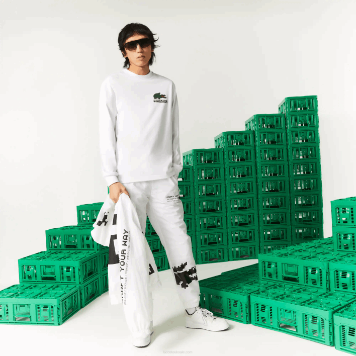 Lacoste x Minecraft Organic Cotton T-Shirt 646T939 White 001 Men