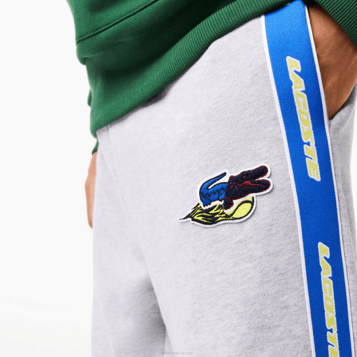 Lacoste Branded Band Trackpants 646T1027 Grey Chine CCA Men