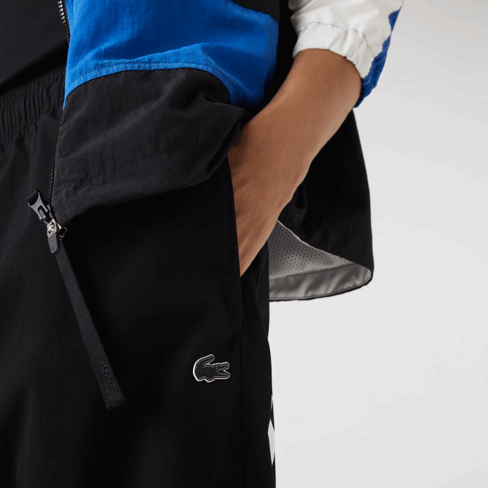 Lacoste Contrast Oversized Branding Trackpants 646T1003 Black 031 Men